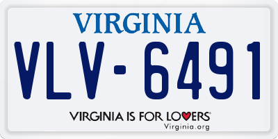 VA license plate VLV6491