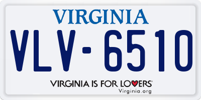 VA license plate VLV6510