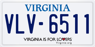 VA license plate VLV6511