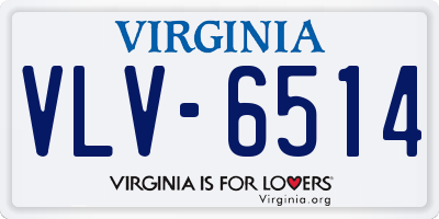 VA license plate VLV6514