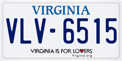 VA license plate VLV6515