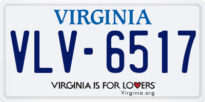 VA license plate VLV6517