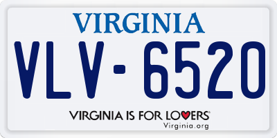 VA license plate VLV6520