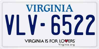 VA license plate VLV6522