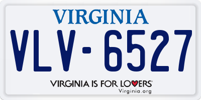 VA license plate VLV6527