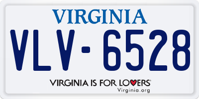 VA license plate VLV6528