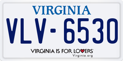 VA license plate VLV6530