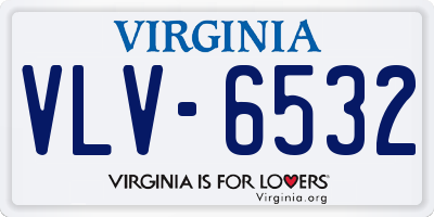 VA license plate VLV6532