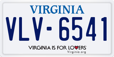 VA license plate VLV6541