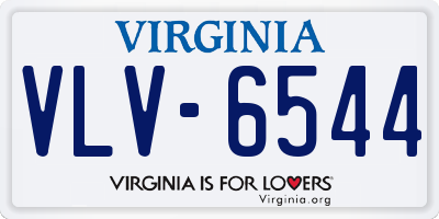 VA license plate VLV6544