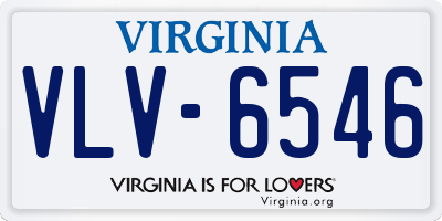 VA license plate VLV6546