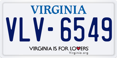 VA license plate VLV6549