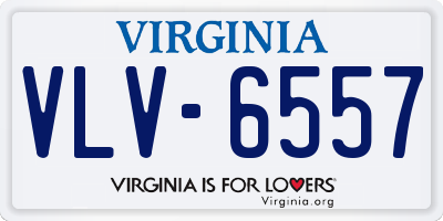 VA license plate VLV6557