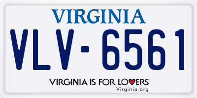 VA license plate VLV6561