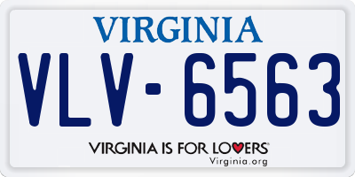 VA license plate VLV6563