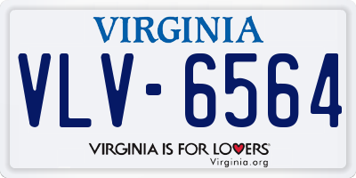 VA license plate VLV6564