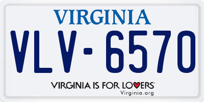 VA license plate VLV6570