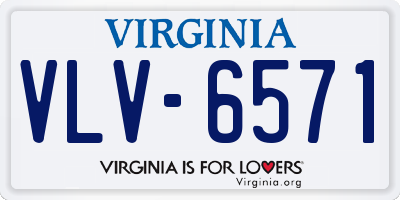 VA license plate VLV6571