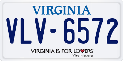 VA license plate VLV6572