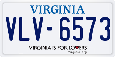 VA license plate VLV6573