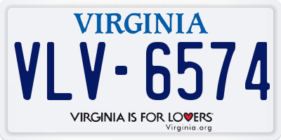 VA license plate VLV6574