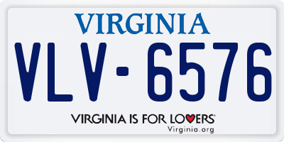 VA license plate VLV6576