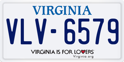 VA license plate VLV6579