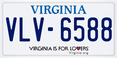 VA license plate VLV6588