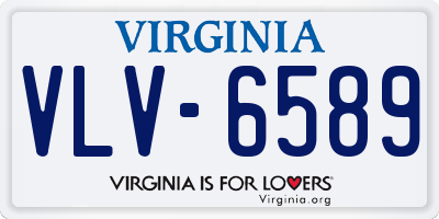 VA license plate VLV6589