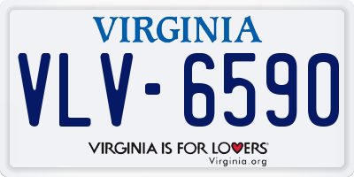 VA license plate VLV6590