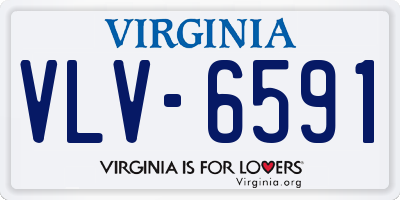 VA license plate VLV6591