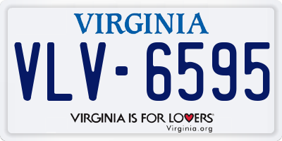 VA license plate VLV6595