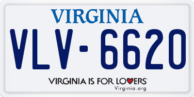 VA license plate VLV6620