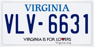 VA license plate VLV6631