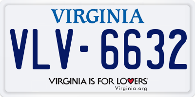 VA license plate VLV6632