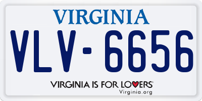 VA license plate VLV6656