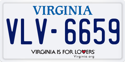 VA license plate VLV6659