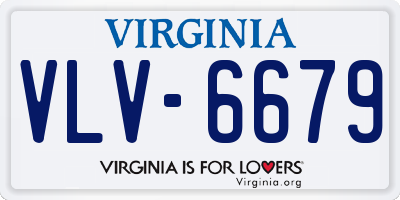 VA license plate VLV6679