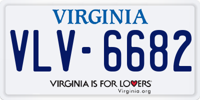 VA license plate VLV6682