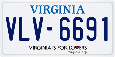 VA license plate VLV6691