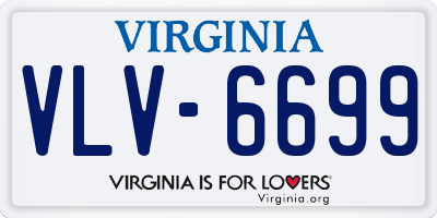 VA license plate VLV6699