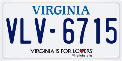 VA license plate VLV6715