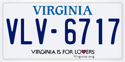 VA license plate VLV6717