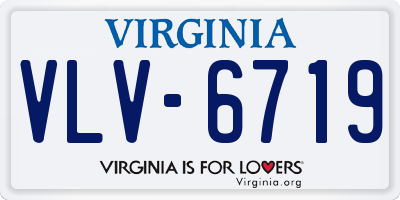 VA license plate VLV6719