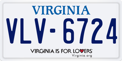 VA license plate VLV6724