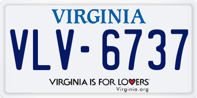 VA license plate VLV6737