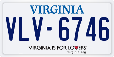 VA license plate VLV6746