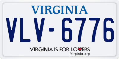 VA license plate VLV6776