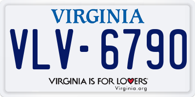 VA license plate VLV6790