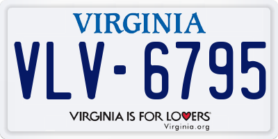 VA license plate VLV6795